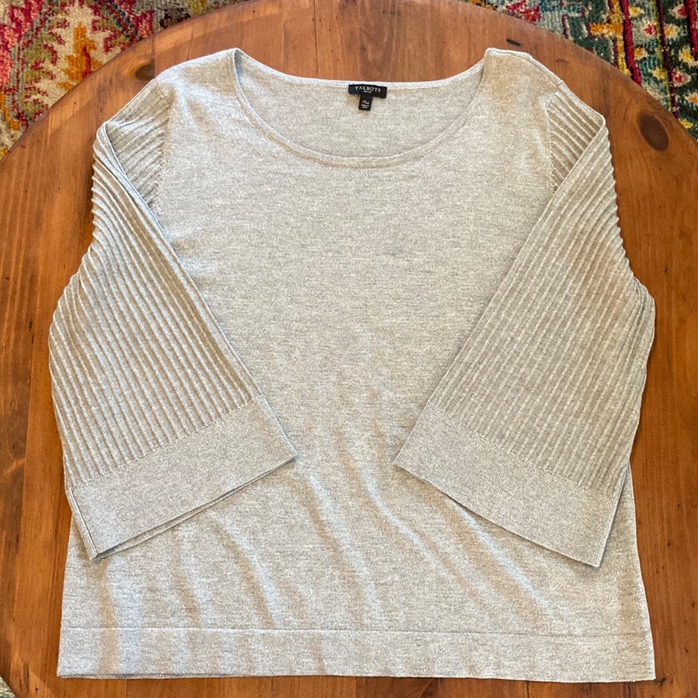Talbots shimmery sweater top. Size XLp